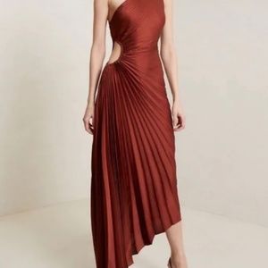 NWT A.L.C Delfina Pleated Dress